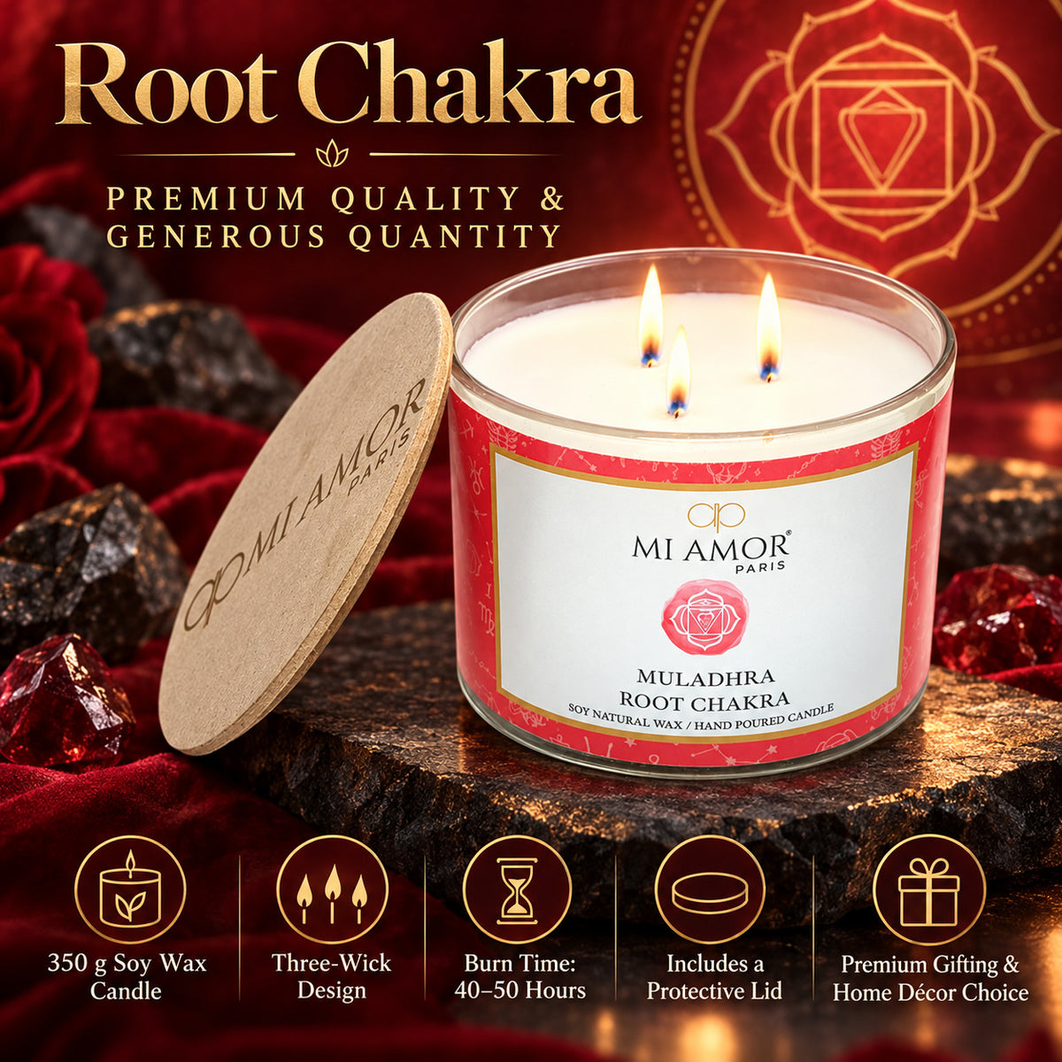 Muladhara Root Chakra Candle