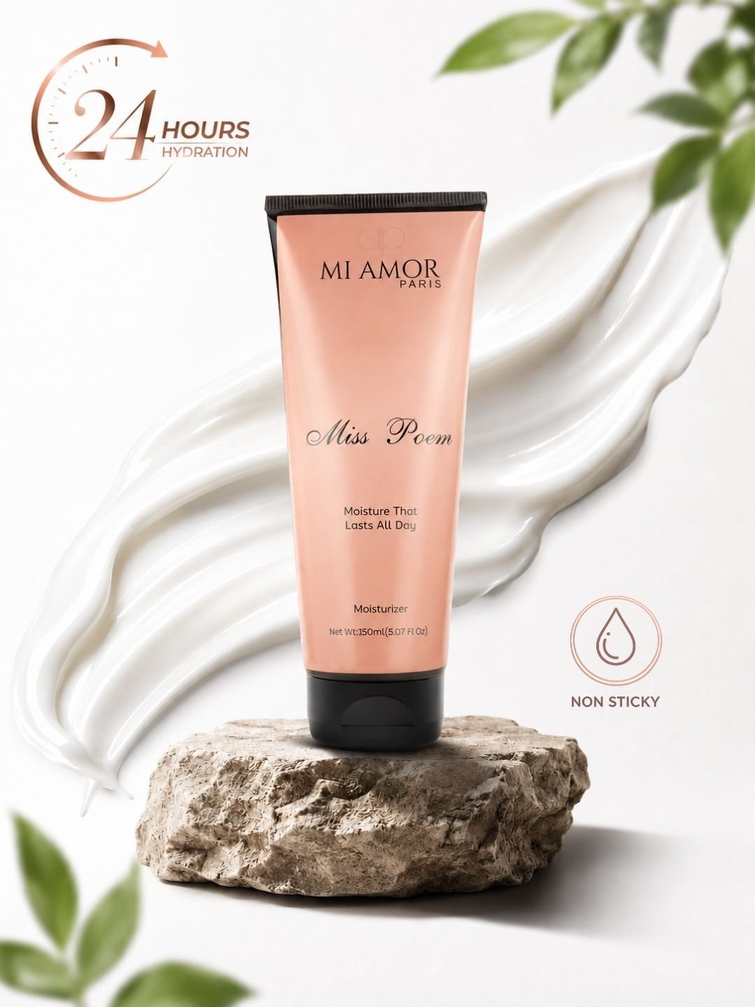 MI AMOR PARIS Miss Poem Women Face, Body & Hand Moisturizing Cream – Daily Hydration with Shea Butter & Glycerin (150ml)