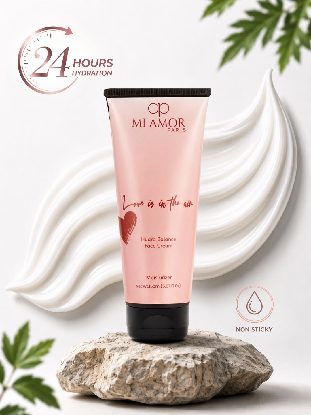 MI AMOR PARIS Love Is In The Air Women Face, Body & Hand Moisturizing Cream – Daily Hydration with Shea Butter & Glycerin (150ml)