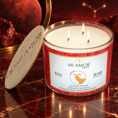 Aries Zodiac Candle
