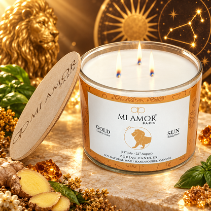 Leo Zodiac Candle