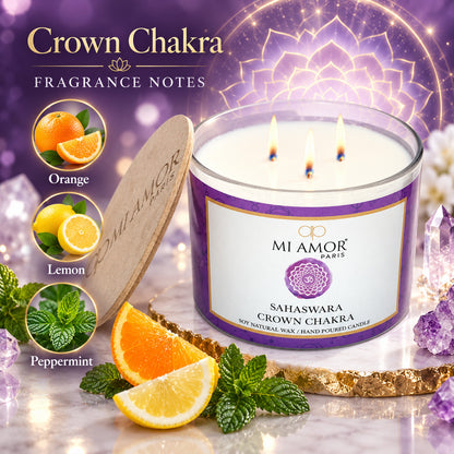 Sahaswara Crown Chakra Candle
