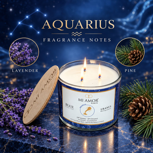 Aquarius Zodiac Scented Candle