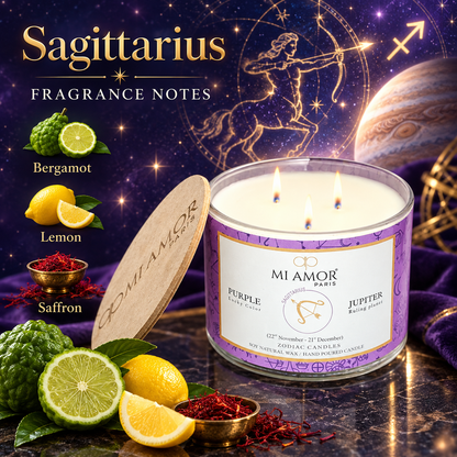 Sagittarius Zodiac Candle