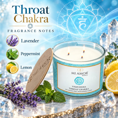 Vishudda Throat Chakra Candle