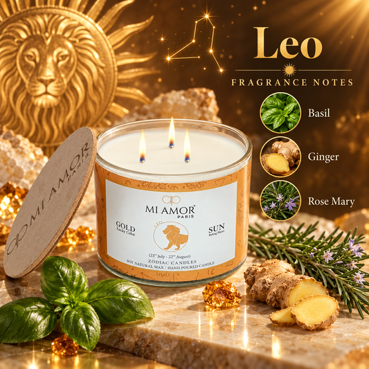 Leo Zodiac Candle