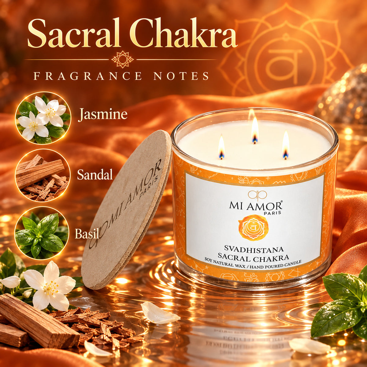 Svadhistana Sacral Chakra Candle