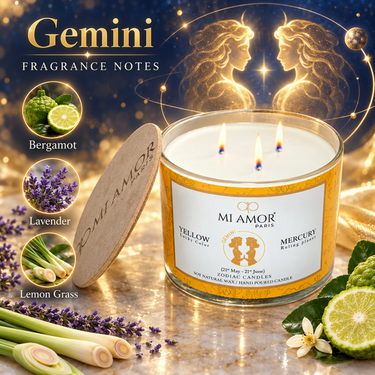 Gemini Zodiac Candle