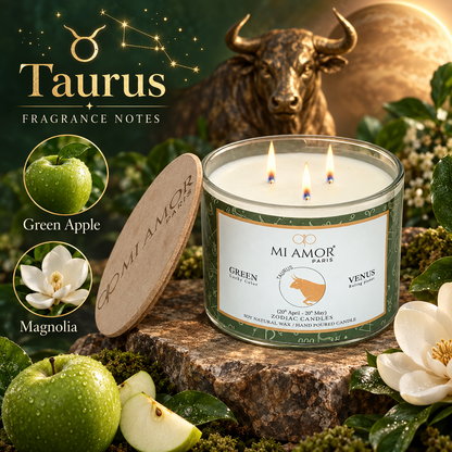 Taurus Zodiac Candle