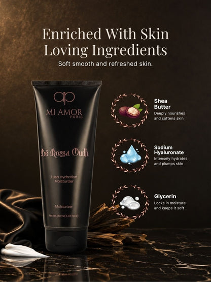 MI AMOR PARIS De Rossa Oudh Men Face & Body Moisturizing Cream – Daily Hydration with Shea Butter & Glycerin (150ml)