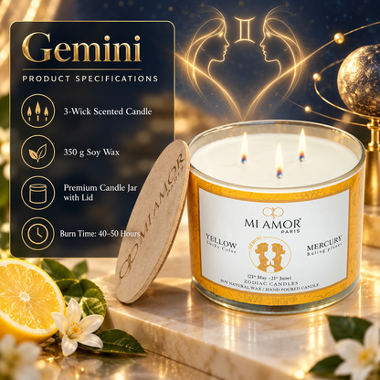 Gemini Zodiac Candle