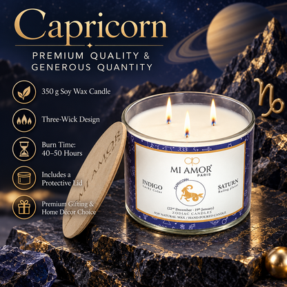 Capricorn Zodiac Scented Candle