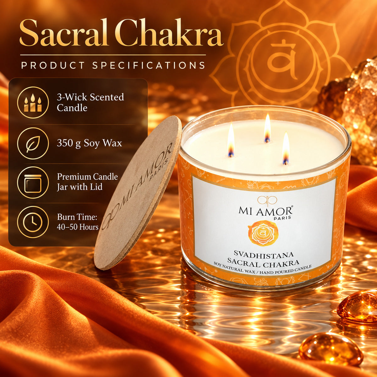 Svadhistana Sacral Chakra Candle