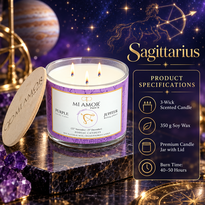 Sagittarius Zodiac Candle