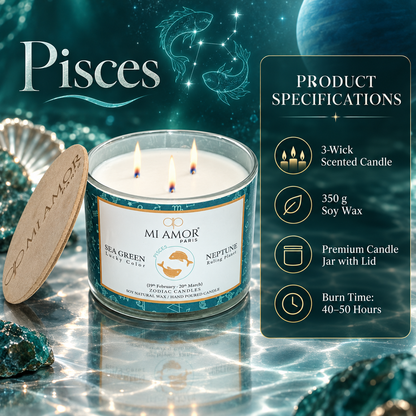 Pisces Zodiac Candle