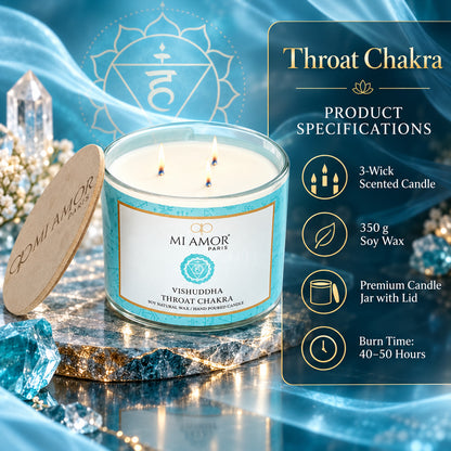 Vishudda Throat Chakra Candle