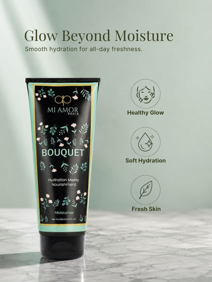 MI AMOR PARIS Bouquet Women Moisturizing Cream | Non-Greasy Daily Face, Body & Hand Moisturizer | 150ml