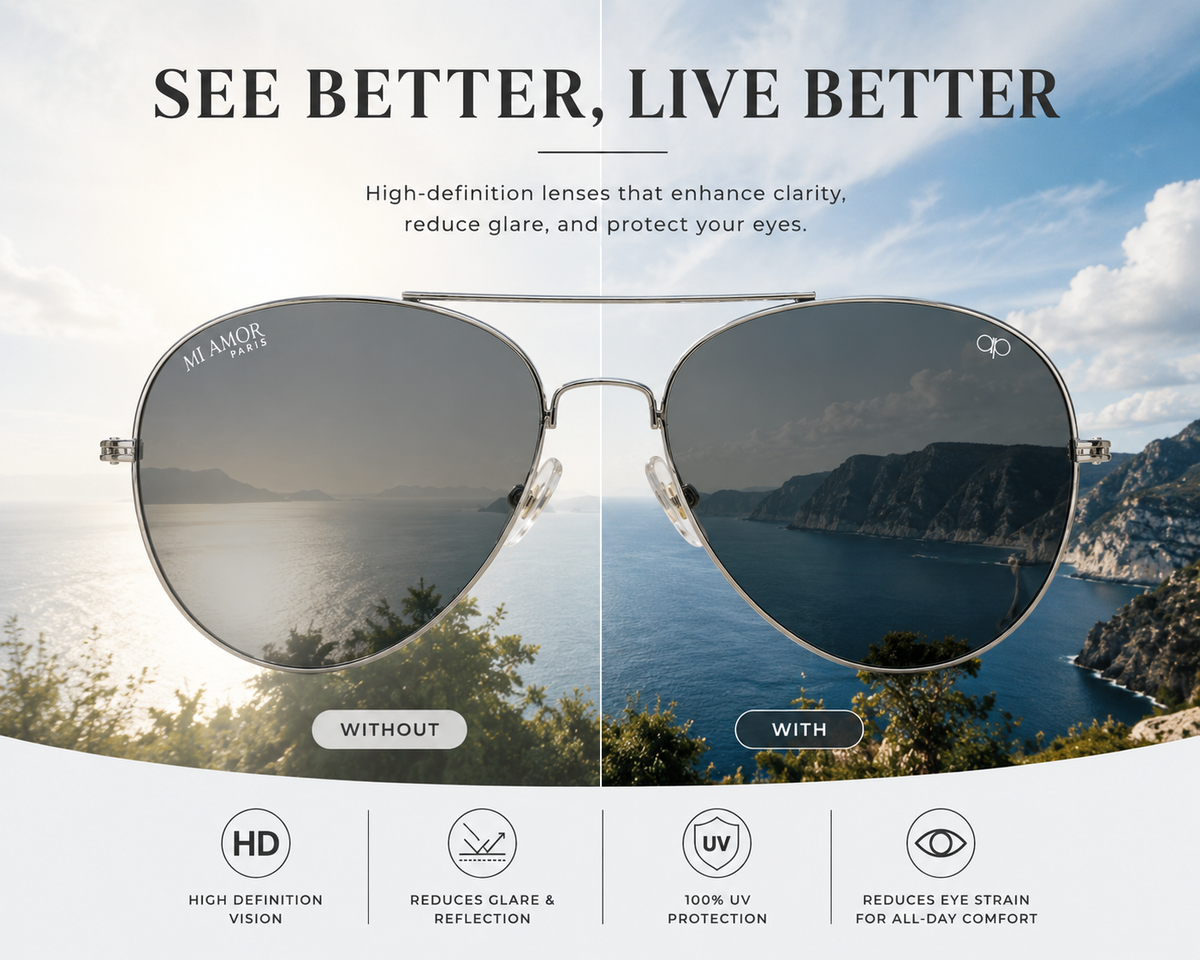 Silver Grey Aviator Sunglasses for Men & Women – UV Protected Grey Lens, Metal Frame, Stylish Sunglasses