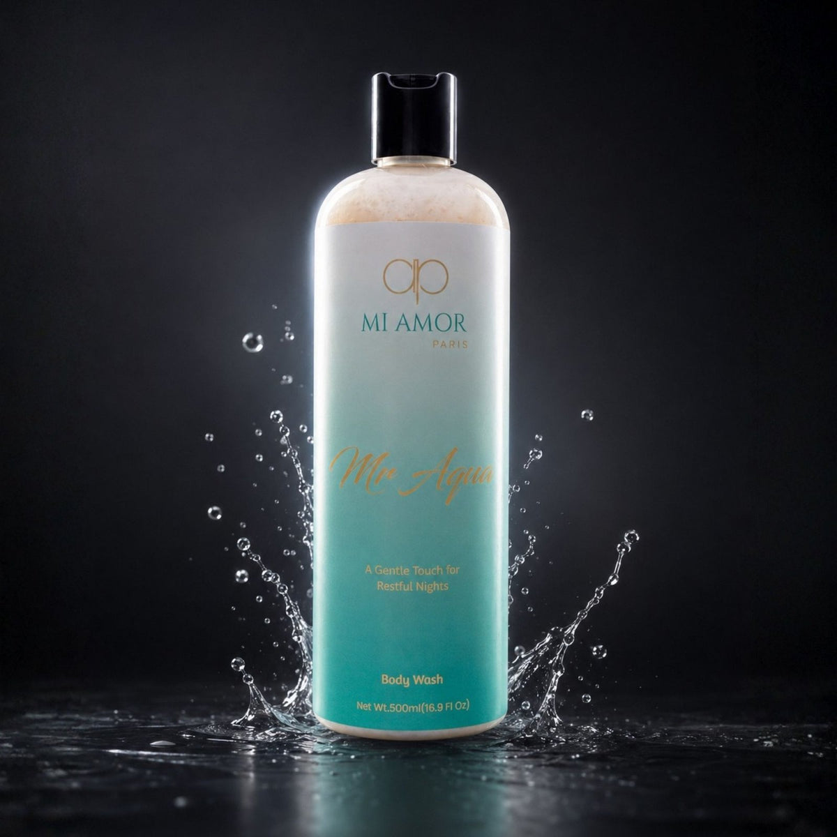 MI AMOR PARIS Mr Aqua Premium Shower Gel for Men | Refreshing Body Wash Daily Cleanser | 500 ml