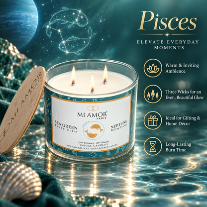 Pisces Zodiac Candle