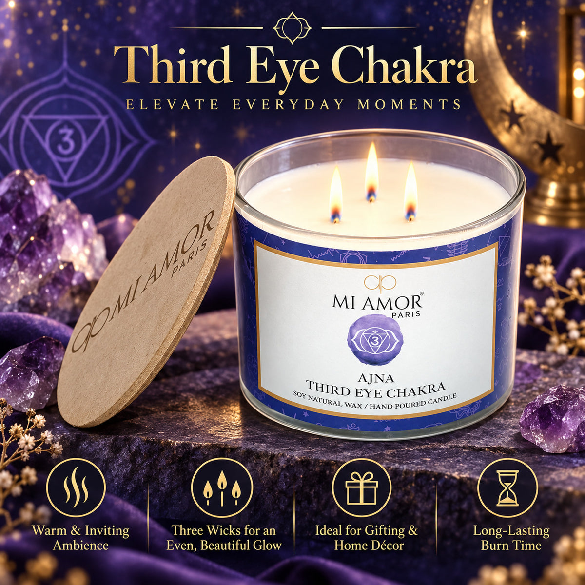 Ajna Third Eye Chakra Scented Candle