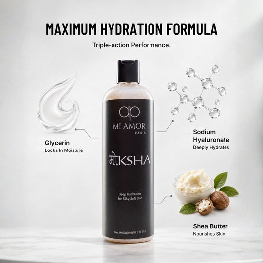 MI AMOR PARIS Moksha Body Wash for Men | Soap-Free, Sulphate-Free & Paraben-Free Formula | 500 ml