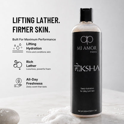 MI AMOR PARIS Moksha Body Wash for Men | Soap-Free, Sulphate-Free & Paraben-Free Formula | 500 ml