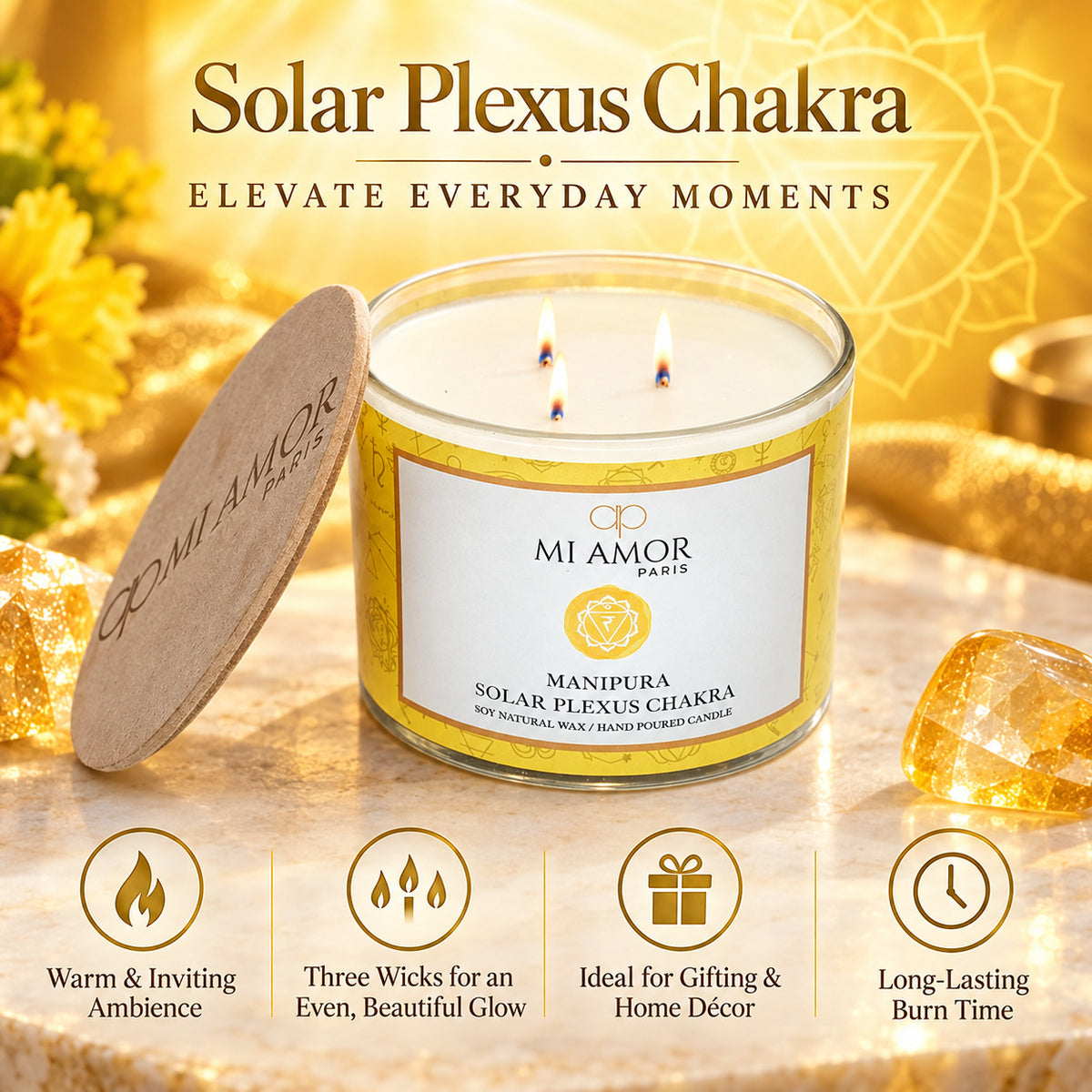 Manipura Solar Plexus Chakra Candle