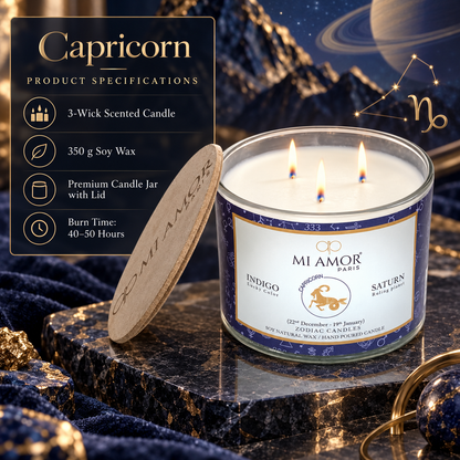 Capricorn Zodiac Scented Candle