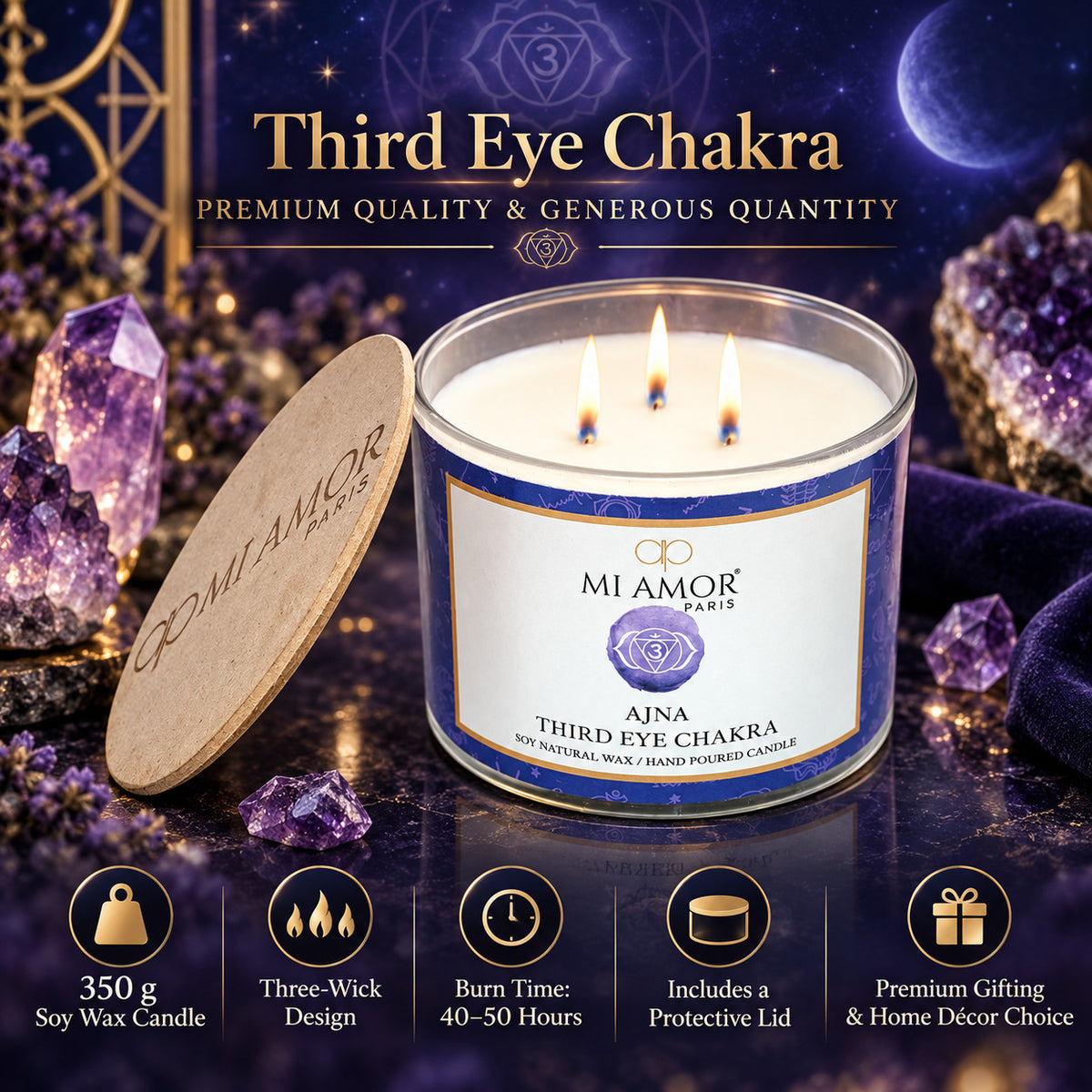 Ajna Third Eye Chakra Scented Candle