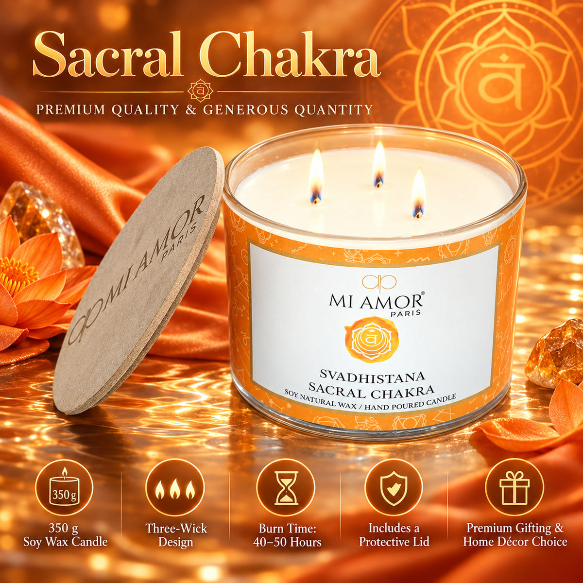 Svadhistana Sacral Chakra Candle