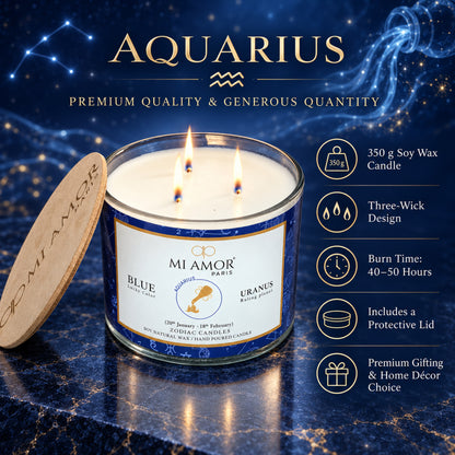 Aquarius Zodiac Scented Candle