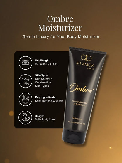 MI AMOR PARIS Ombre Daily Moisturizing Cream for Women | Face, Body & Hand Moisturizer | Shea Butter & Glycerin | 150ml