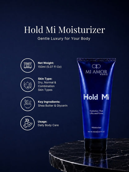 MI AMOR PARIS Hold MI Face & Body Moisturizing Cream for Men | Long-Lasting Hydration with Shea Butter & Glycerin | 150ml