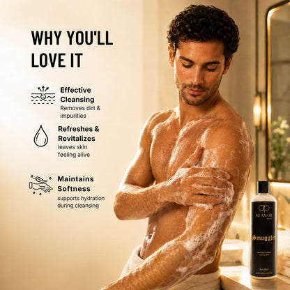 MI AMOR PARIS Smuggler Body Wash for Men | Deep Cleansing & Refreshing Formula | 500 ml