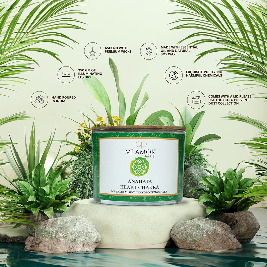 Anahata Heart Chakra Candle - One Wick