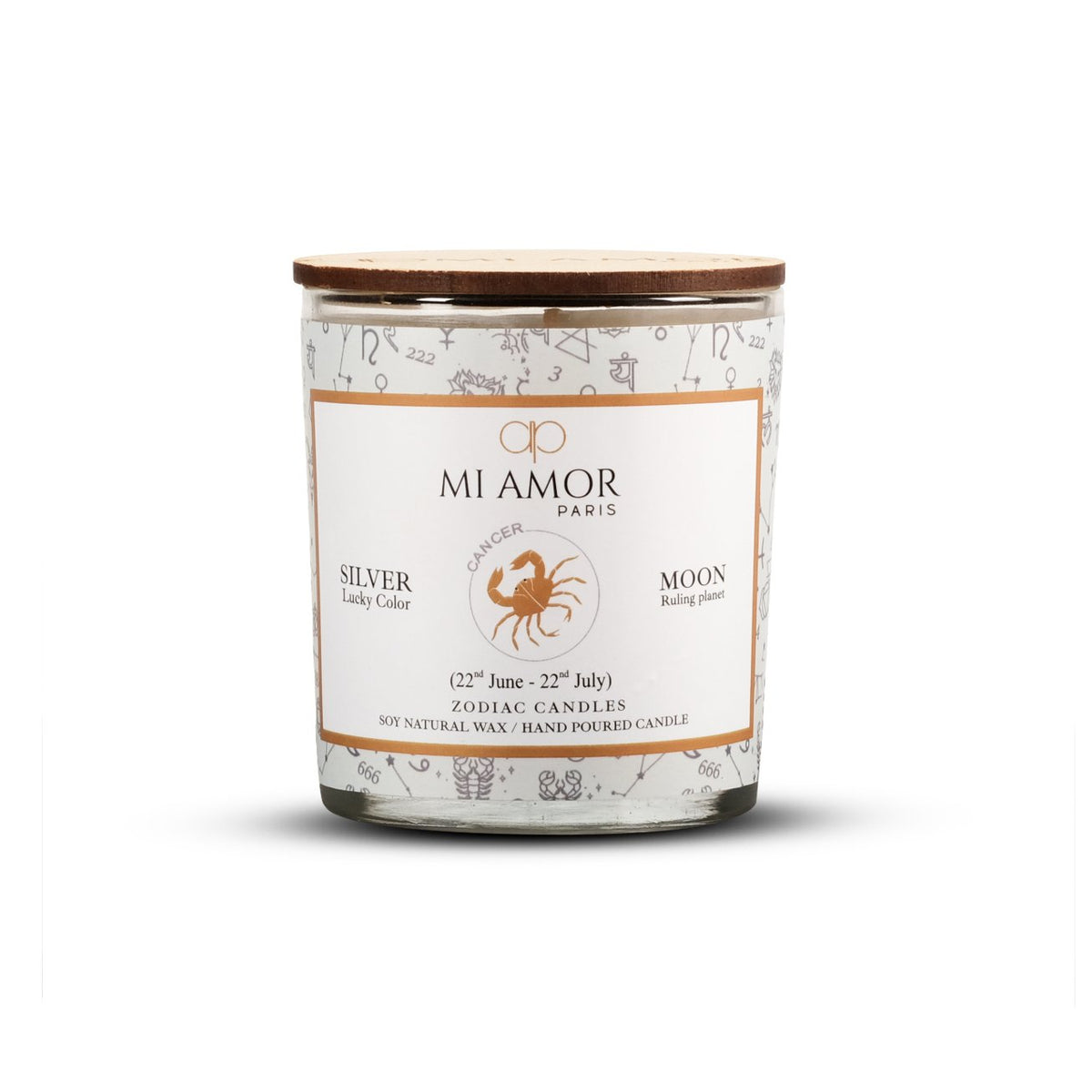 Cancer Zodiac Candle -One Wick