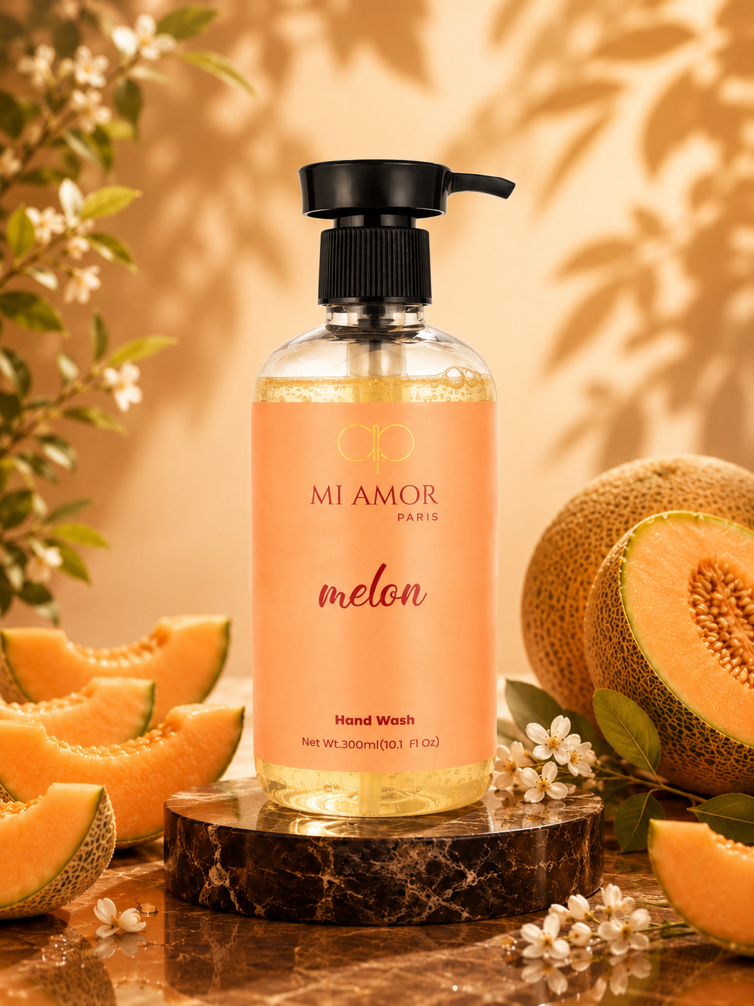 Melon Moisturising Liquid Handwash | Safe for All Skin Types | Moisture Lock Formula | Refreshing Long Lasting Fragrance | Gentle Daily Hand Wash | 300 ml