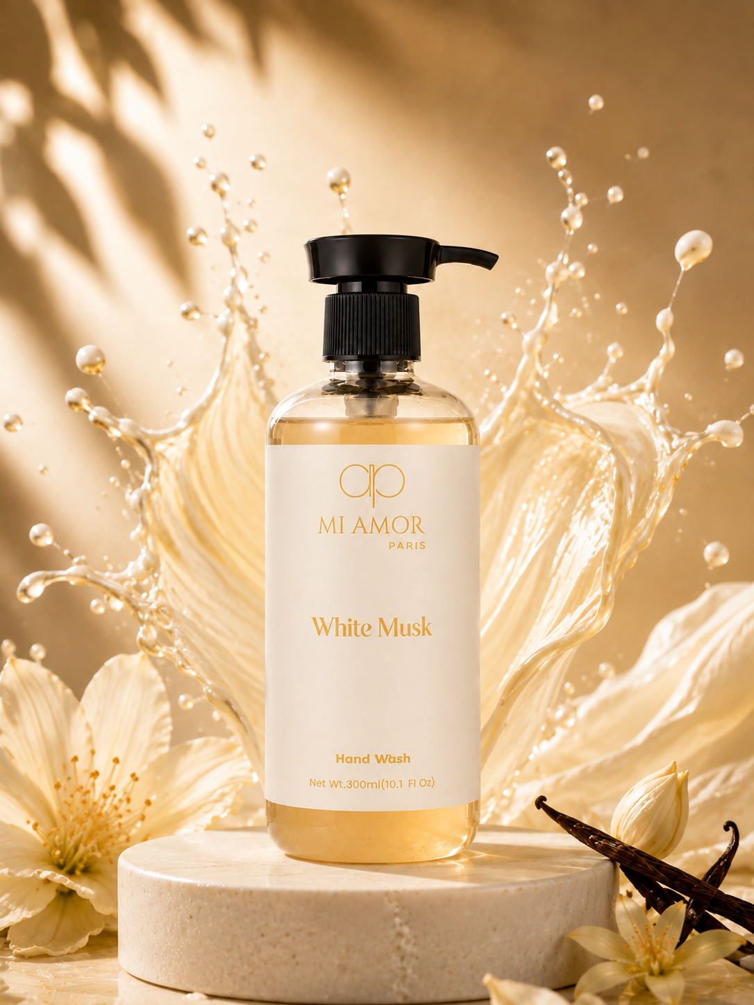 White Musk Moisturising Liquid Hand Wash | Luxury Foaming Hand Soap | Gentle Hand Wash for Sensitive Skin | Kitchen & Bathroom Hand Wash | 300 ml