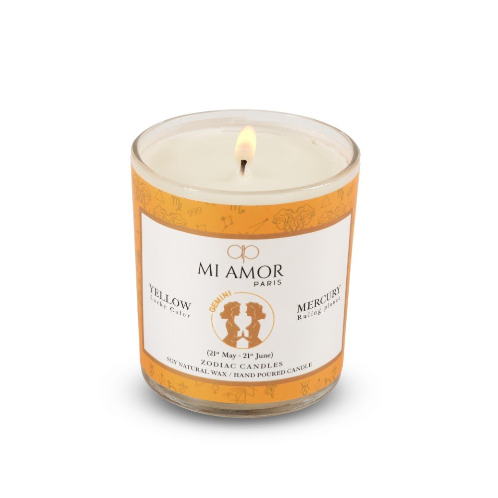 Gemini Zodiac Candle -One Wick
