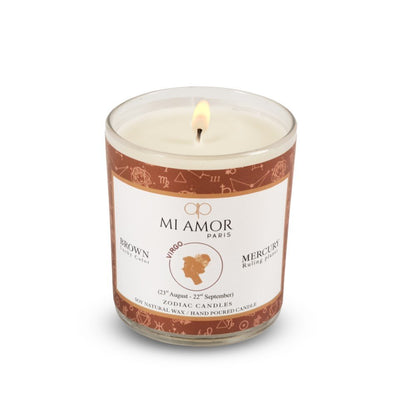 Virgo Zodiac Candle -One Wick