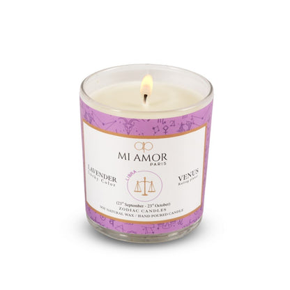 Libra Zodiac Candle -One Wick