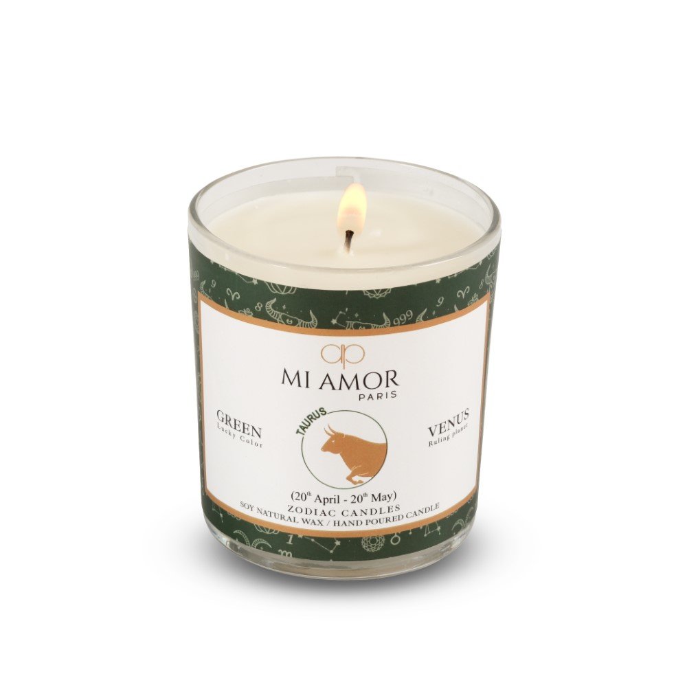 Taurus Zodiac Candle -One Wick