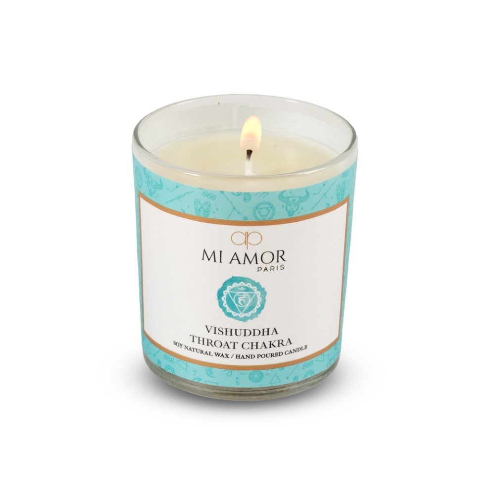 Vishudda Throat Chakra Candle -One Wick