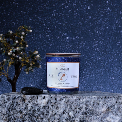 Aquarius Zodiac Candle -One Wick