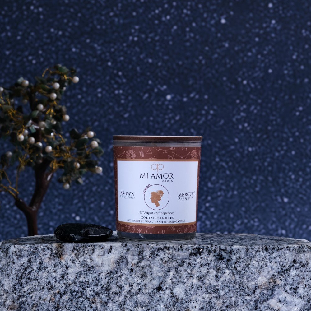 Virgo Zodiac Candle -One Wick