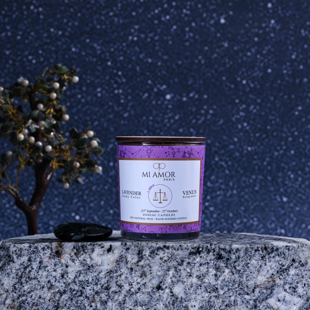 Libra Zodiac Candle -One Wick