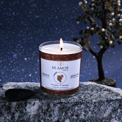 Virgo Zodiac Candle -One Wick