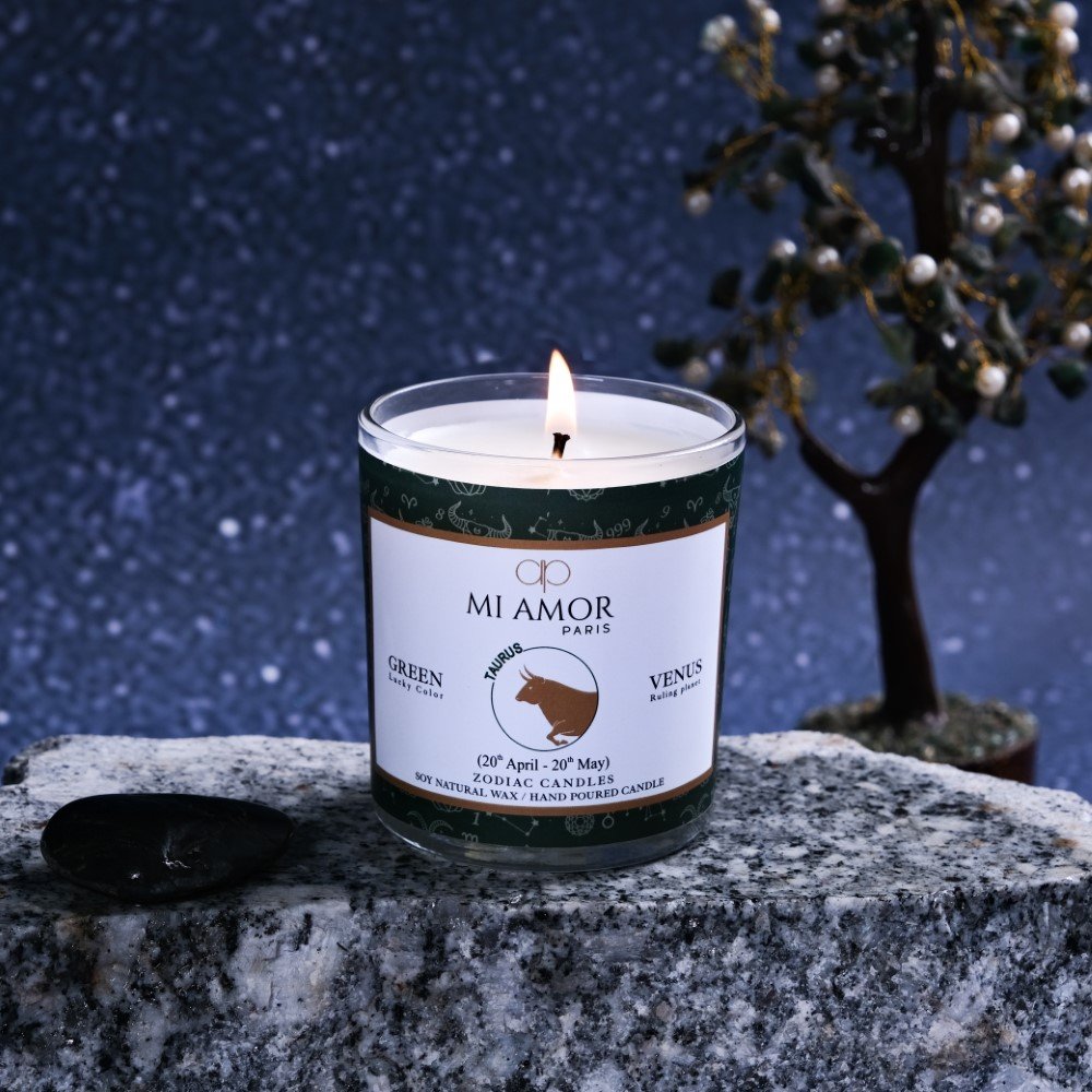 Taurus Zodiac Candle -One Wick