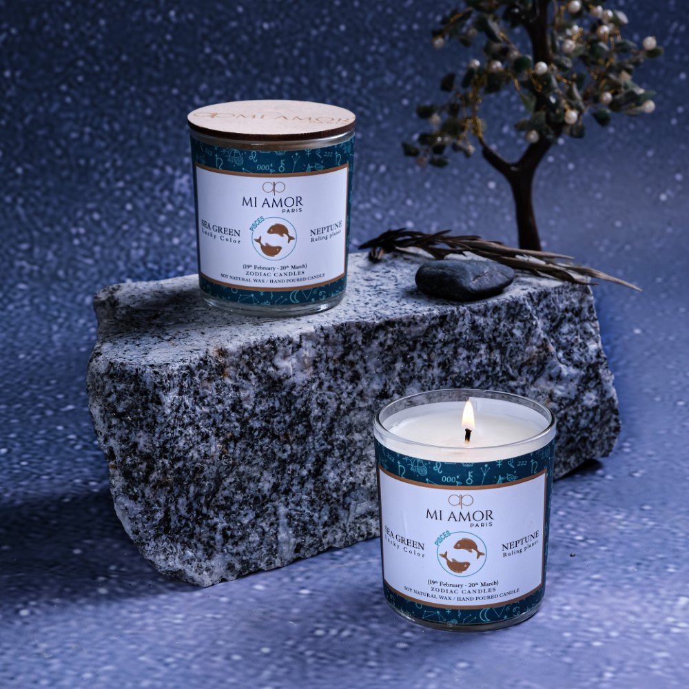 Pisces Zodiac Candle -One Wick